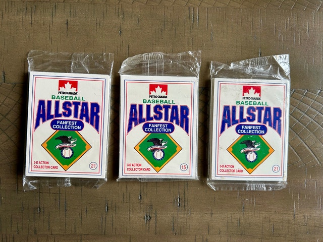 1991 Petro-Canada Baseball Collector Cards, Lot of 3