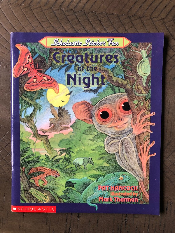 Scholastic Creature Of The Night Sticker Book 1992