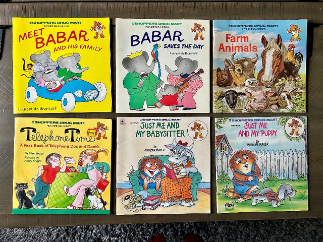 Vintage Shoppers Drug Mart Pictureback Books, Lot of 6