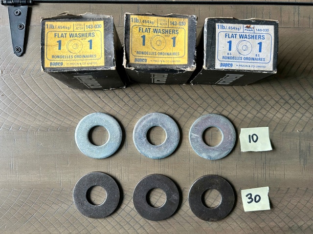 Papco Flat Steel Washers, 2.5" Diameter, Lot of 40 - photo 3