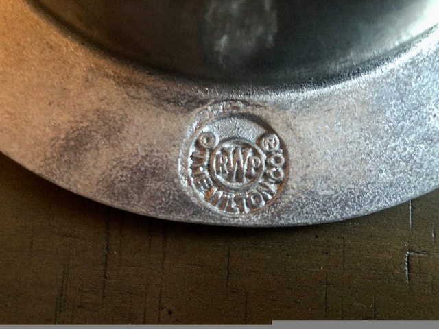 Vintage Pewter Wilton Wine Bottle Coaster (Brampton) - photo 4