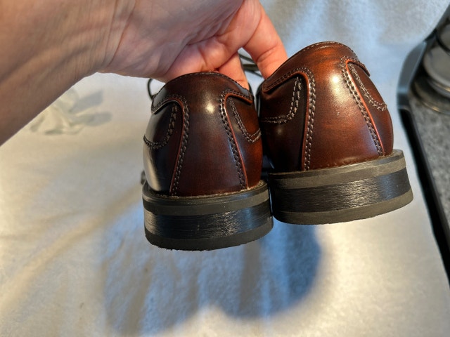 Alfani Brown Leather Men's Shoes, Size 9 - photo 5