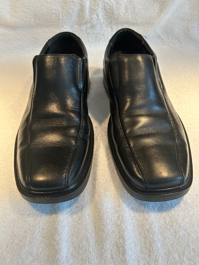 Bostonian (Clarks) Black Leather Men's Shoes Size 9 - photo 2