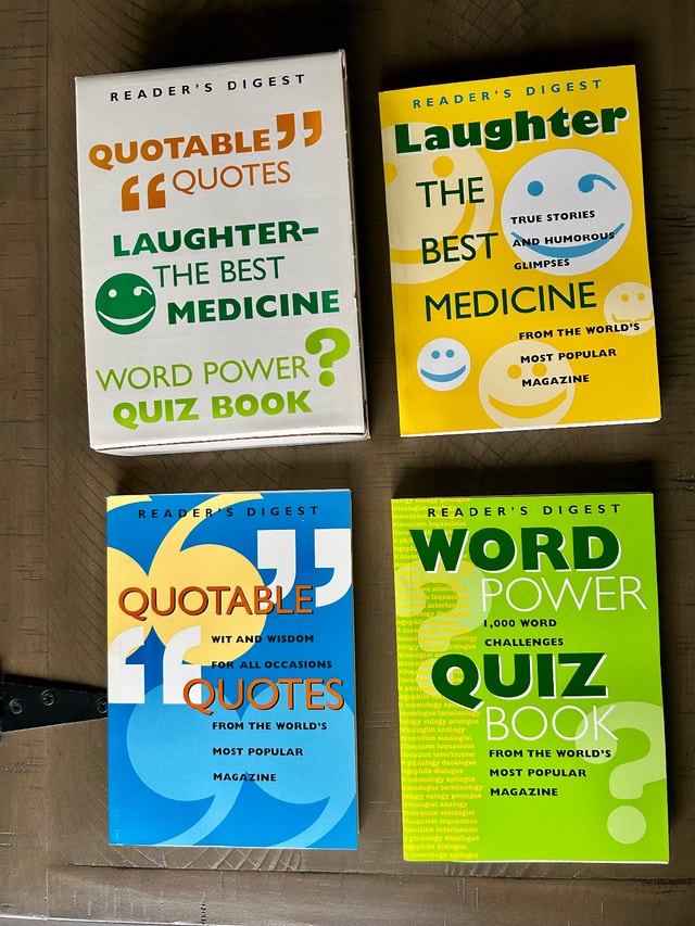 Reader's Digest Set, 3 Volumes, Quips, Quotes, Quizzes