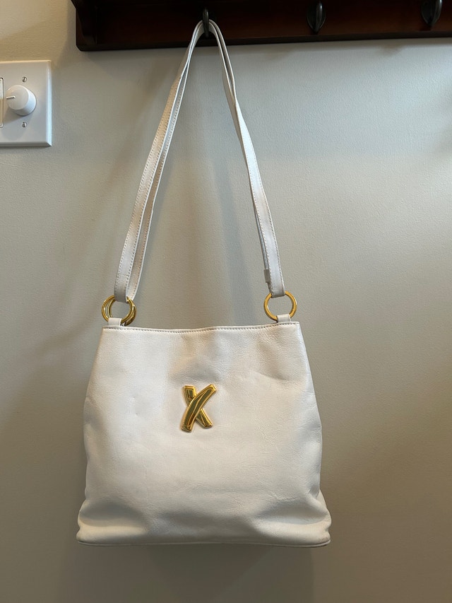 Vintage Paloma Picasso Leather X Shoulder/Crossbody Bag