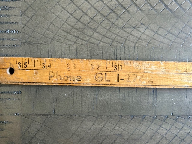 Old Wooden Yard Stick for CREST Hardware/CIL Brampton - photo 5