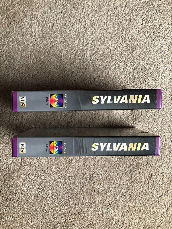 2 Sylvania SX-Gold Blank VHS Tapes (never opened) - photo 3