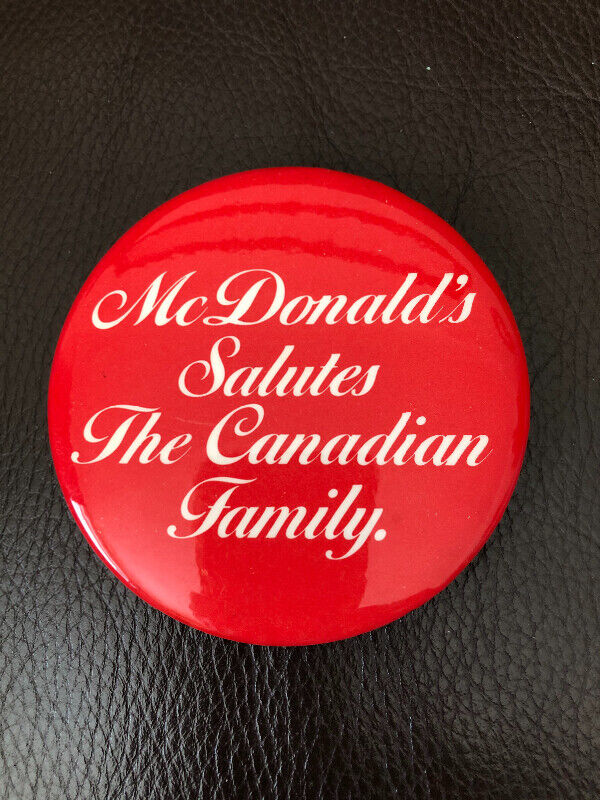 Vintage McDonald’s Button-Pin, 1980’s (Brampton)