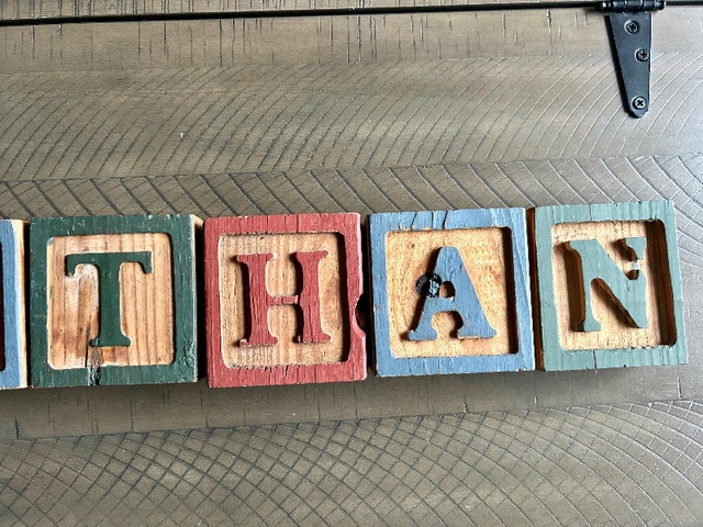 Personalized Wooden Name Blocks (Brampton) - photo 3