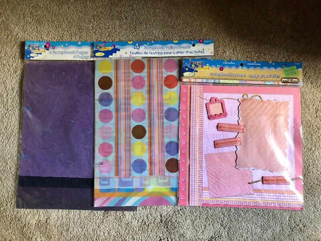 Scrapbook Pages - 3 packages (Brampton)