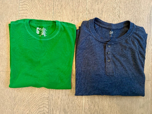 Men’s GAP Long Sleeved Shirts, L / XL, $15 each (Brampton)