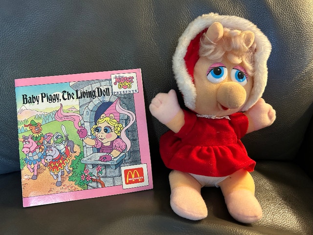 Vintage McDonald’s Muppet Book, 1988 + Stuffie, 1987