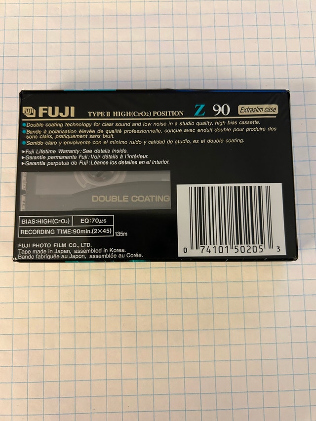 Fuji Vintage AudioCassettes Z / ZII 90, Never Used - photo 3