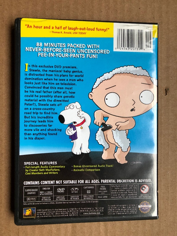 Family Guy - Stewie Griffin, The Untold Story DVD (2005) - photo 2