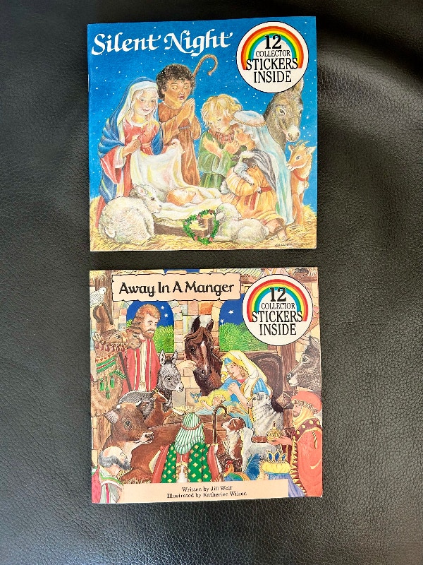 Vintage Christmas Sticker Books, lot of 2, never read (Brampton)