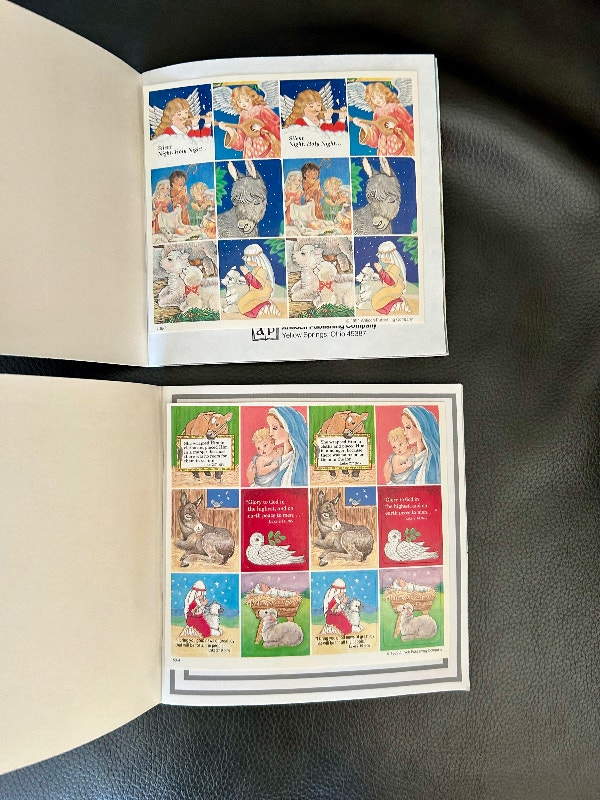 Vintage Christmas Sticker Books, lot of 2, never read (Brampton) - photo 3