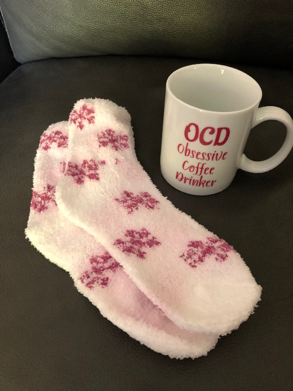 Ceramic Mug and Sock Set, New