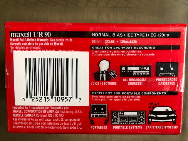 Maxwell Audio Cassettes, Unopened, Pkg of 7 (Brampton) - photo 5