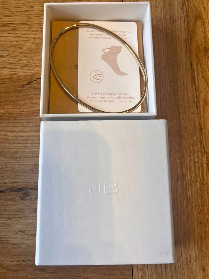 Gold anklet from Jenny Bird