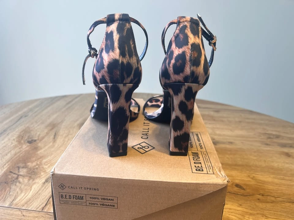 Leopard print Call it Spring high heel sandals - photo 3