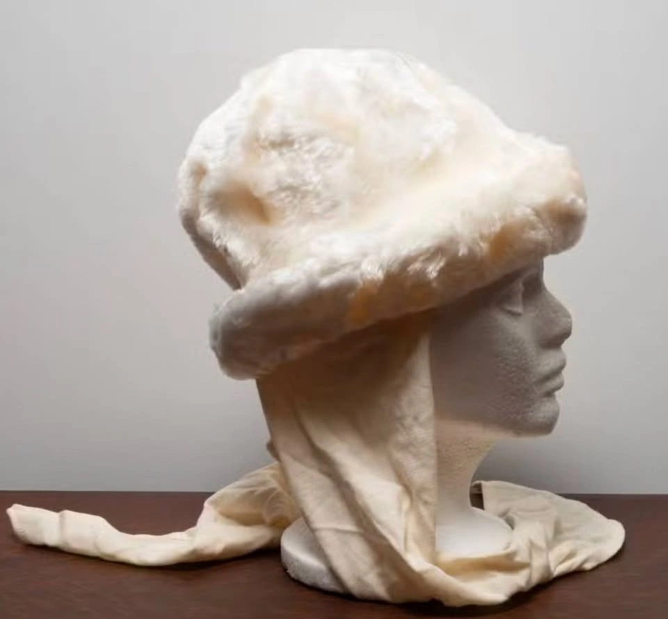 Vintage 60's Faux Fur Hat with Scarf Flaps - photo 3