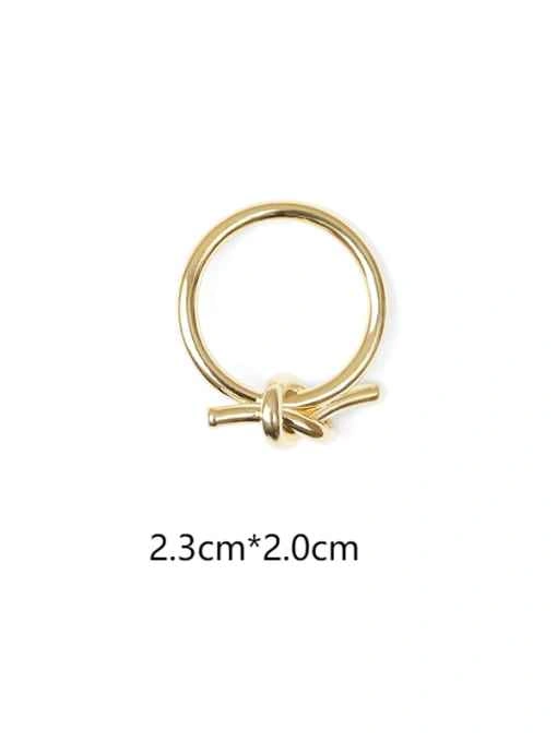BRAND NEW Gold Knot Hoop Stud Earring - photo 3