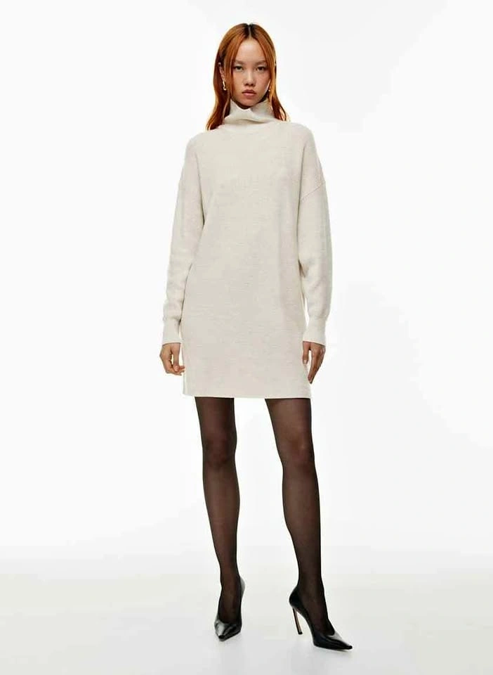 Babaton Maclean Merino Wool Dress (Heather Birch) Size S