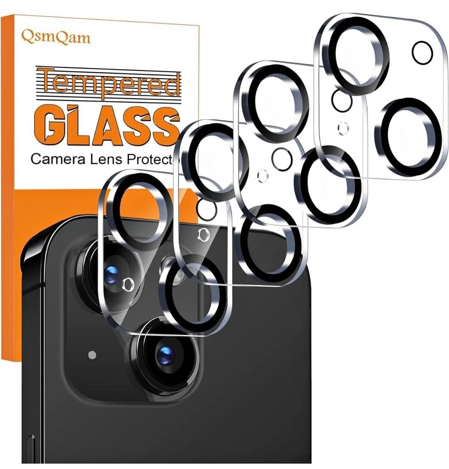 4 Pack Camera Lens Protector for iPhone 15/15 Plus