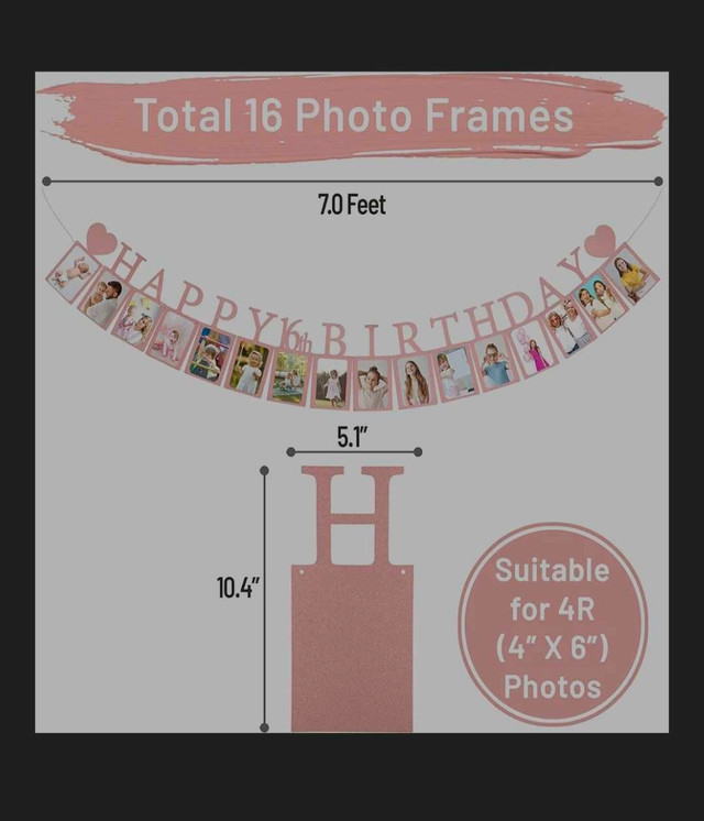 Sweet 16 Birthday Banner + Photo Sign - photo 2