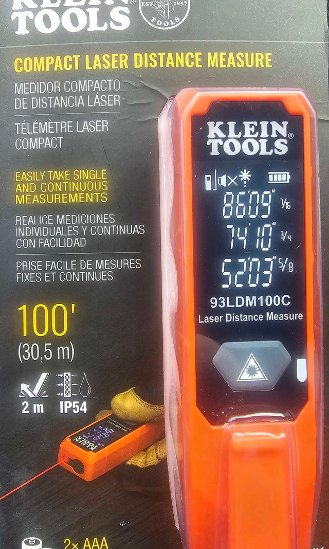 Klein Tools Laser Distance Measure 93LDM100C