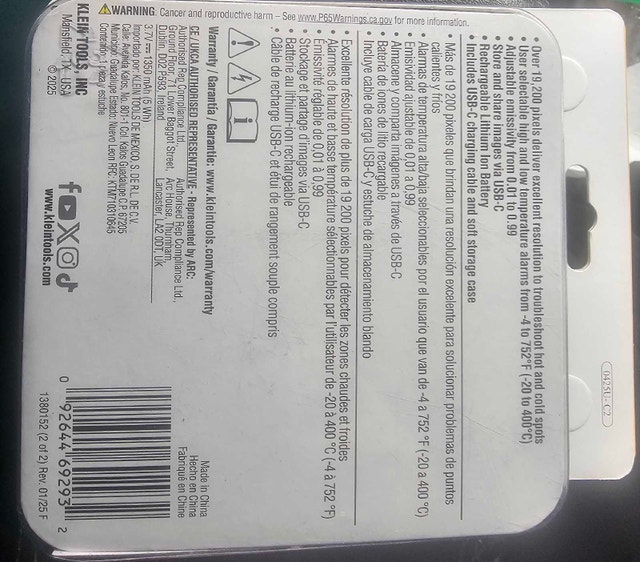 Klein Tools Thermal Imager TT250 - photo 2
