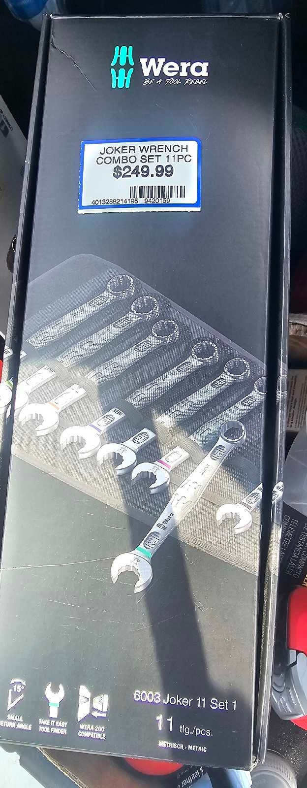 WERA 11 pc Joker Combination Wrench Set Metric 8-19mm - photo 2