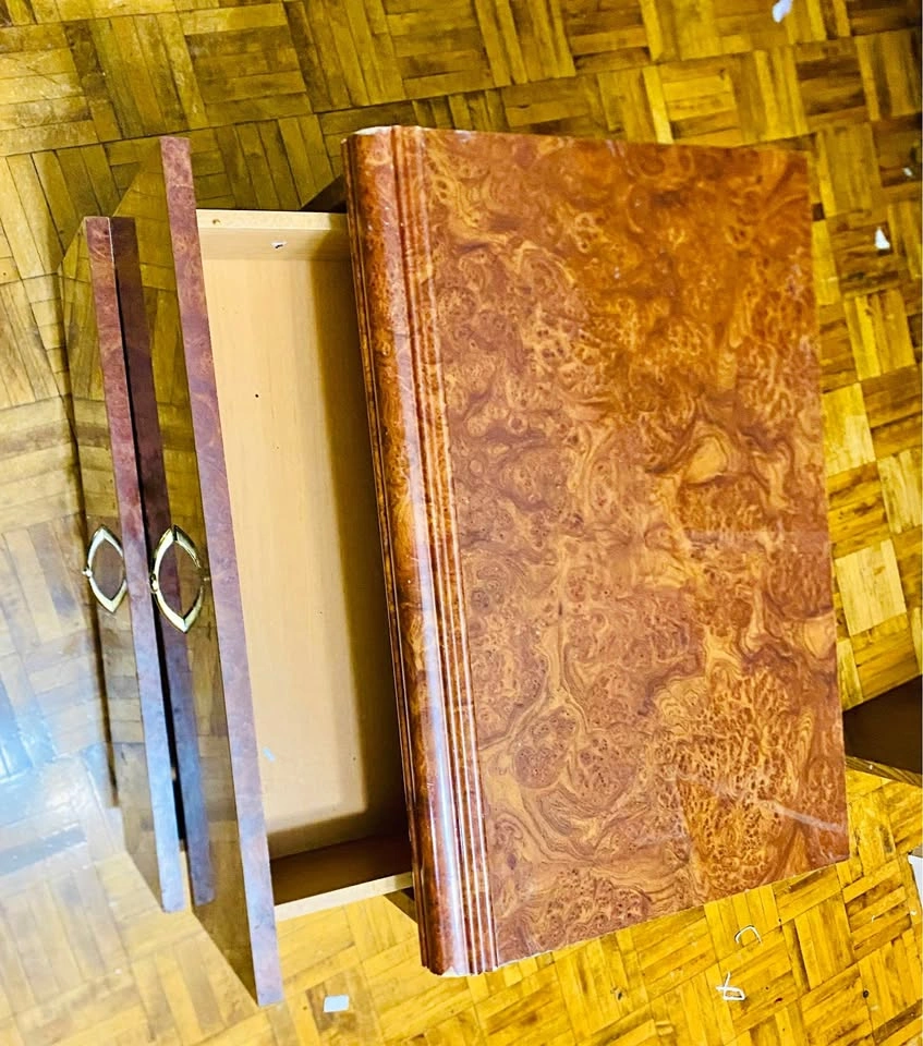 Two exactly same side tables