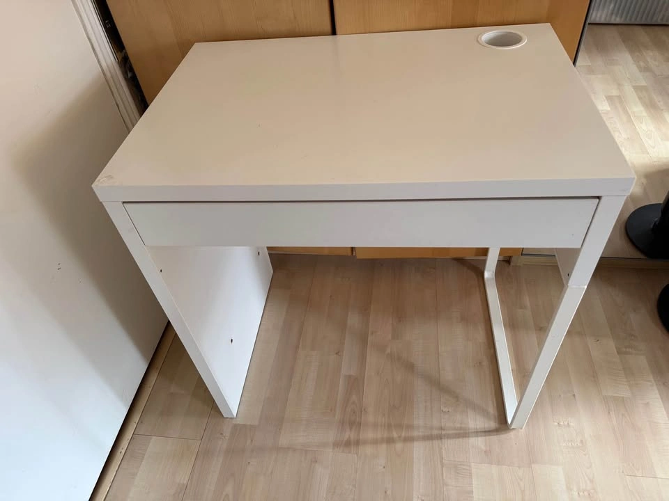 IKEA White Desk w/ Drawer & Cable Hole (Queen St & Bathurst) - photo 2