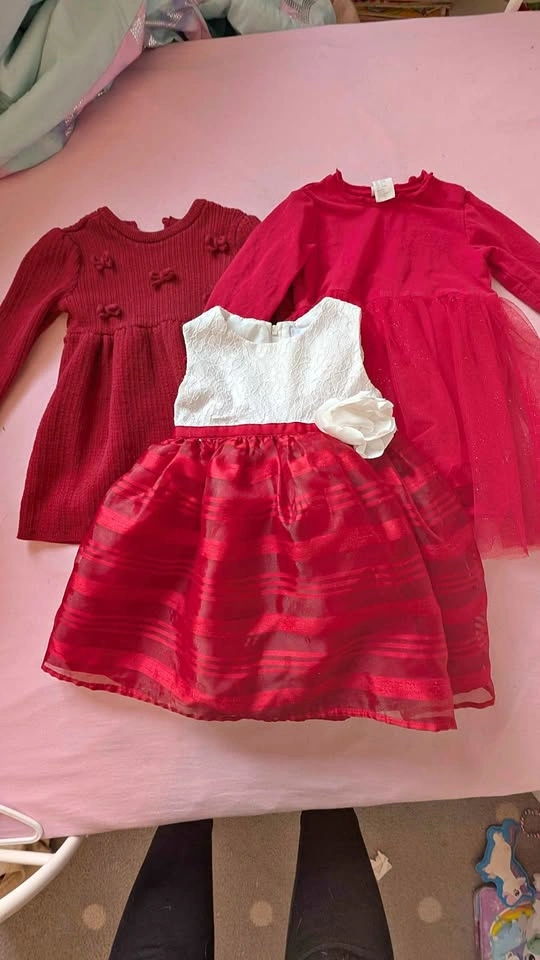Baby Girl Red Dresses 6-12M