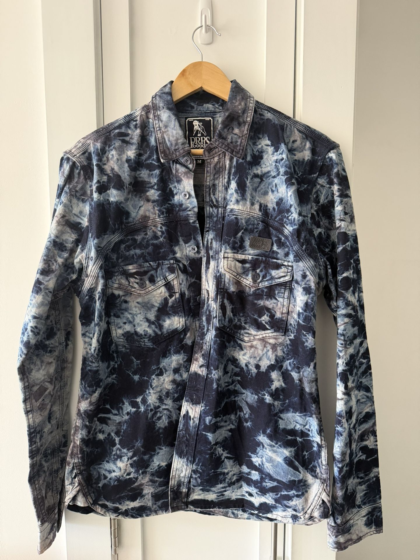 PRPS Goods & Co Tie-Dye Button-Up Shirt - Size M