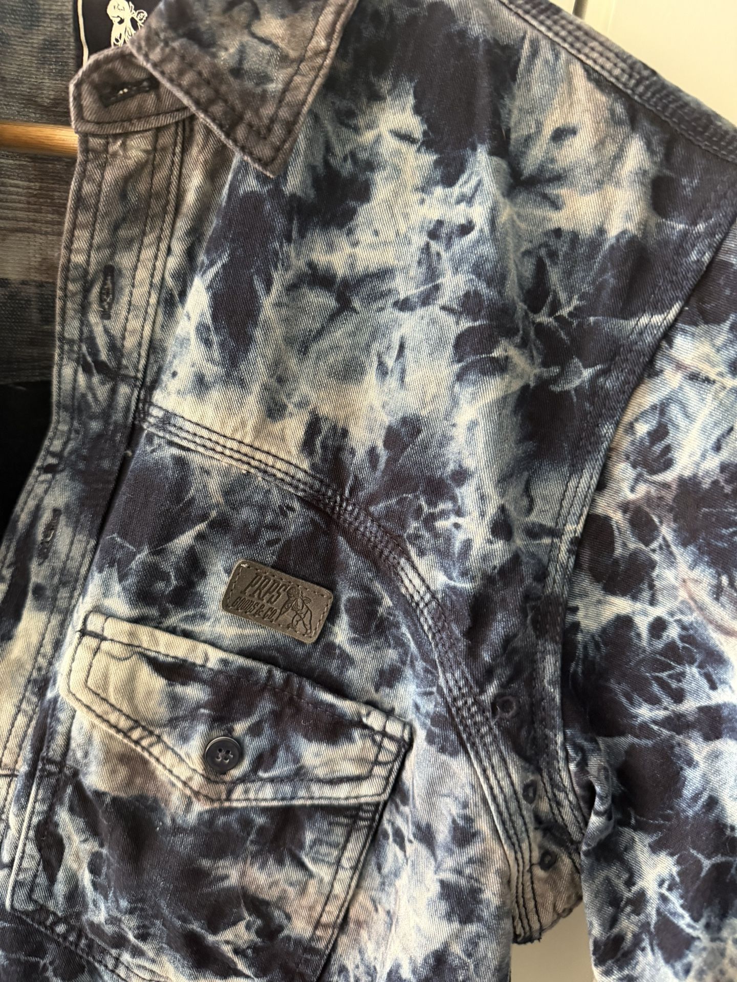 PRPS Goods & Co Tie-Dye Button-Up Shirt - Size M - photo 3