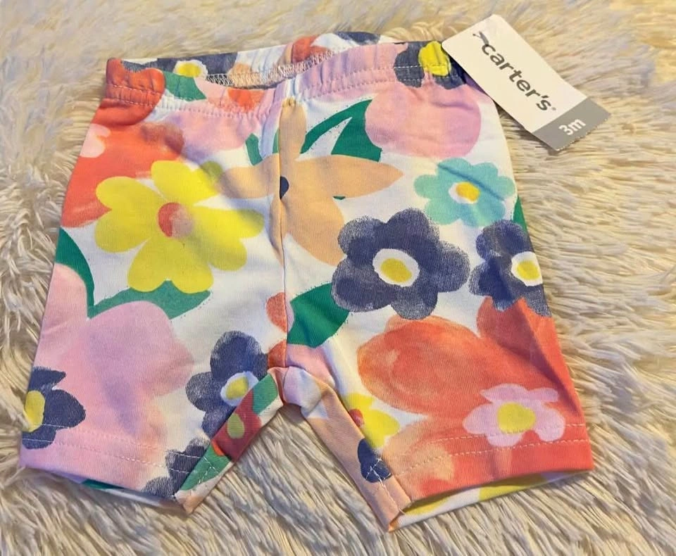 GIRLS BIKERS SHORTS SIZES:3 & 9 MONTHS PRICE:$5