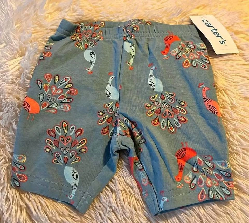 Girls Biker Shorts - Size 12 Months