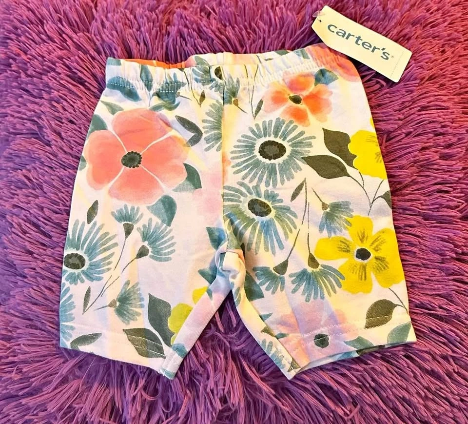 GIRLS BIKERS SHORTS - SIZE 12 MONTHS - $5