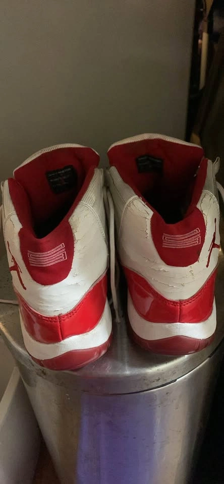 Air Jordan 11 Red Retro Sneakers - photo 3