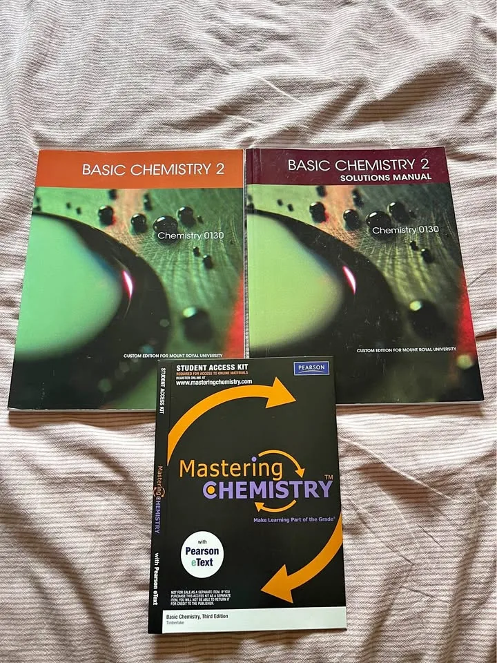 Pearson Basic Chemistry 2 textbook and solutions manual thumbnail
