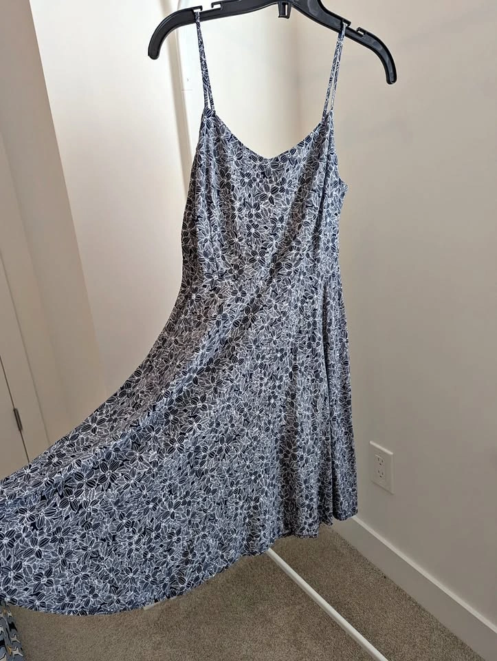 Navy and White Summer Dress
