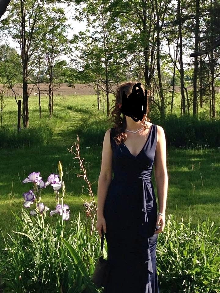 Navy Mermaid Prom Dress