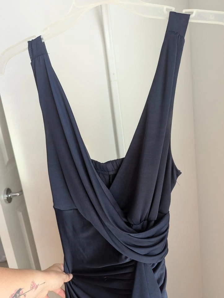 Navy Mermaid Prom Dress - photo 2