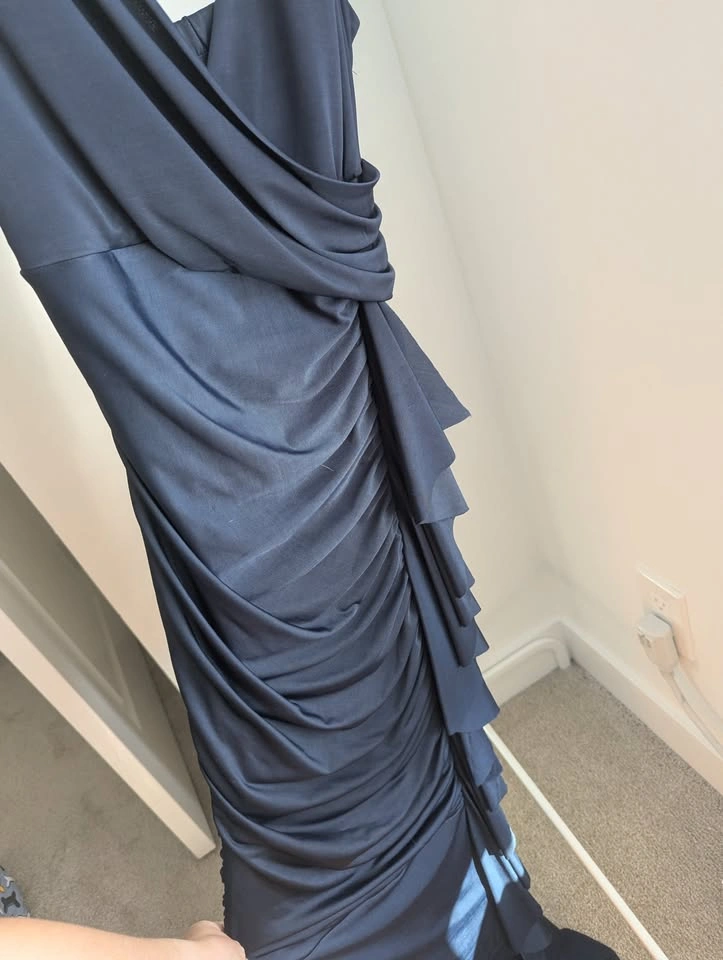 Navy Mermaid Prom Dress - photo 3