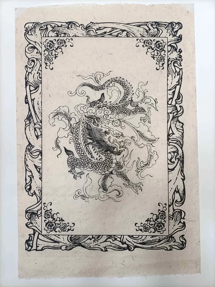 Natural Paper Buddhist Prints