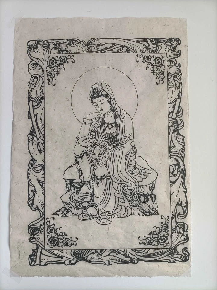 Natural Paper Buddhist Prints - photo 2