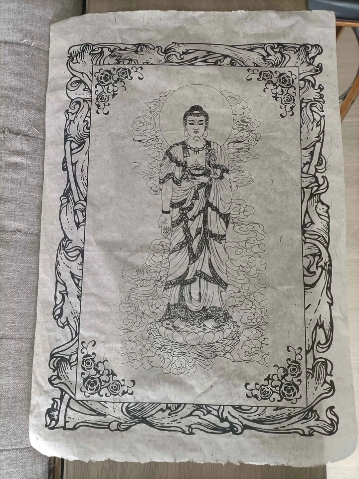 Natural Paper Buddhist Prints - photo 3
