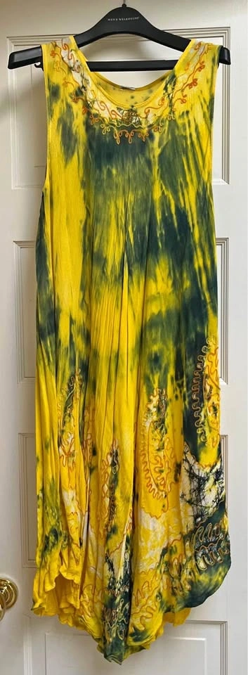 🥕Yellow Summer Trapeze Cut Dress Size S - Never Worn